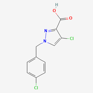 4-chloro-1-[(4-chlorophenyl)methyl]-1H-pyrazole-3-carboxylic acid