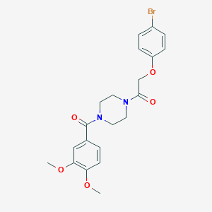 1-[(4-Bromophenoxy)acetyl]-4-(3,4-dimethoxybenzoyl)piperazine