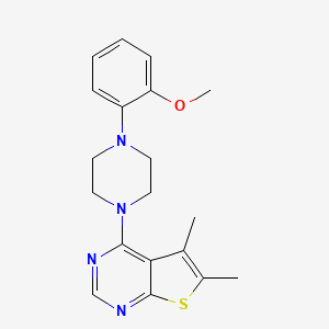 4-(4-(2-Methoxyphenyl)piperazin-1-yl)-5,6-dimethylthieno[2,3-d]pyrimidine