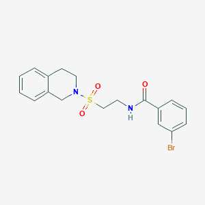 3-bromo-N-[2-(3,4-dihydroisoquinolin-2(1H)-ylsulfonyl)ethyl]benzamide