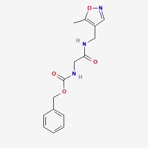 Benzyl (2-(((5-methylisoxazol-4-yl)methyl)amino)-2-oxoethyl)carbamate