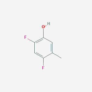 molecular formula C7H6F2O B2478356 2,4-二氟-5-甲基苯酚 CAS No. 1378584-21-4