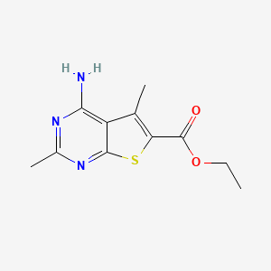 Ethyl 4-amino-2,5-dimethylthieno[2,3-d]pyrimidine-6-carboxylate
