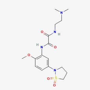 N1-(2-(dimethylamino)ethyl)-N2-(5-(1,1-dioxidoisothiazolidin-2-yl)-2-methoxyphenyl)oxalamide