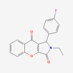 2-Ethyl-1-(4-fluorophenyl)-1,2-dihydrochromeno[2,3-c]pyrrole-3,9-dione
