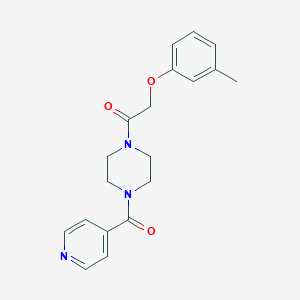 molecular formula C19H21N3O3 B247839 1-Isonicotinoyl-4-[(3-methylphenoxy)acetyl]piperazine 