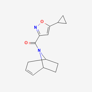 (1R,5S)-8-azabicyclo[3.2.1]oct-2-en-8-yl(5-cyclopropylisoxazol-3-yl)methanone