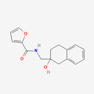 molecular formula C16H17NO3 B2478394 N-((2-hydroxy-1,2,3,4-tetrahydronaphthalen-2-yl)methyl)furan-2-carboxamide CAS No. 1421528-41-7