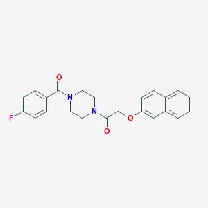 1-(4-Fluorobenzoyl)-4-[(2-naphthyloxy)acetyl]piperazine