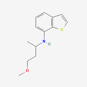 molecular formula C13H17NOS B2478405 N-(4-Methoxybutan-2-yl)-1-benzothiophen-7-amine CAS No. 1882231-22-2