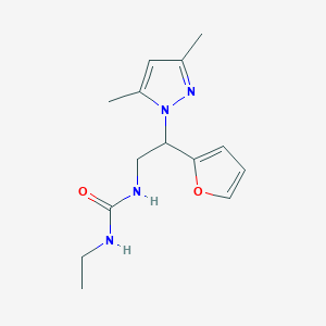 1-(2-(3,5-dimethyl-1H-pyrazol-1-yl)-2-(furan-2-yl)ethyl)-3-ethylurea