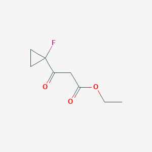 molecular formula C8H11FO3 B2478416 Ethyl 3-(1-fluorocyclopropyl)-3-oxopropanoate CAS No. 1877341-63-3