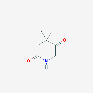 molecular formula C7H11NO2 B2478419 4,4-Dimethylpiperidine-2,5-dione CAS No. 2377033-27-5