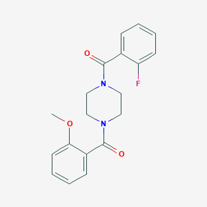 1-(2-Fluorobenzoyl)-4-(2-methoxybenzoyl)piperazine