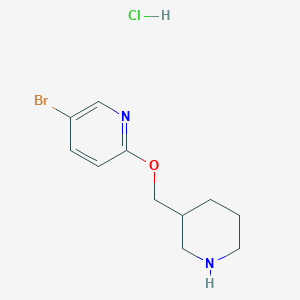 5-Bromo-2-(piperidin-3-ylmethoxy)pyridine hydrochloride