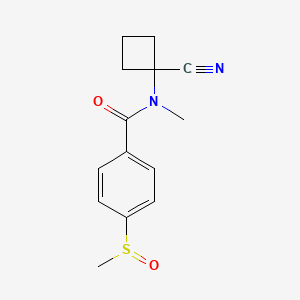 N-(1-cyanocyclobutyl)-4-methanesulfinyl-N-methylbenzamide