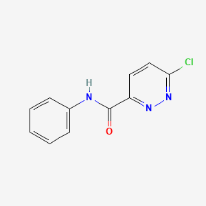 molecular formula C11H8ClN3O B2478443 6-chloro-N-phenylpyridazine-3-carboxamide CAS No. 457613-14-8