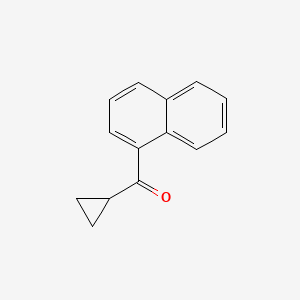 molecular formula C14H12O B2478447 环丙基(萘-1-基)甲酮 CAS No. 77972-87-3