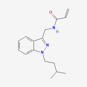 molecular formula C16H21N3O B2478463 N-{[1-(3-methylbutyl)-1H-indazol-3-yl]methyl}prop-2-enamide CAS No. 2094412-41-4
