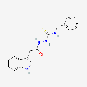 1-benzyl-3-[[2-(1H-indol-3-yl)acetyl]amino]thiourea