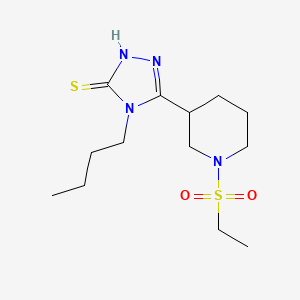 4-butyl-5-[1-(ethylsulfonyl)piperidin-3-yl]-4H-1,2,4-triazole-3-thiol