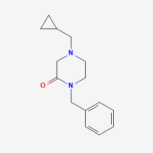 molecular formula C15H20N2O B2478492 1-Benzyl-4-(cyclopropylmethyl)piperazin-2-one CAS No. 2415600-82-5