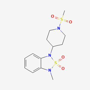 1-(1-methanesulfonylpiperidin-4-yl)-3-methyl-1,3-dihydro-2lambda6,1,3-benzothiadiazole-2,2-dione