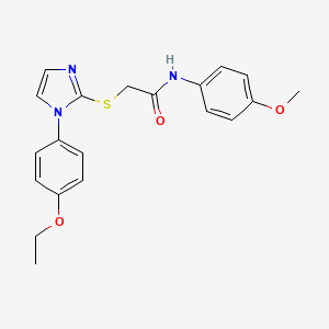 2-((1-(4-ethoxyphenyl)-1H-imidazol-2-yl)thio)-N-(4-methoxyphenyl)acetamide