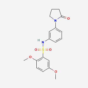 2,5-dimethoxy-N-(3-(2-oxopyrrolidin-1-yl)phenyl)benzenesulfonamide