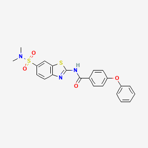 N-(6-(N,N-dimethylsulfamoyl)benzo[d]thiazol-2-yl)-4-phenoxybenzamide