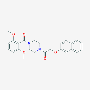 1-(2,6-Dimethoxybenzoyl)-4-[(2-naphthyloxy)acetyl]piperazine