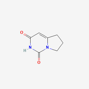 molecular formula C7H8N2O2 B2478544 6,7-Dihidro-5H-pirrolo[1,2-c]pirimidina-1,3-diona CAS No. 132332-43-5