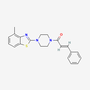 4-methyl-2-{4-[(2E)-3-phenylprop-2-enoyl]piperazin-1-yl}-1,3-benzothiazole