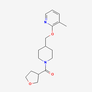 3-Methyl-2-{[1-(oxolane-3-carbonyl)piperidin-4-yl]methoxy}pyridine