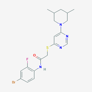 molecular formula C19H22BrFN4OS B2478558 N-(3-{[5-(4-methoxyphenyl)-1,3,4-oxadiazol-2-yl]methoxy}phenyl)-2-(2-thienyl)acetamide CAS No. 1251619-99-4