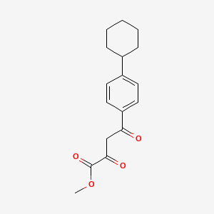 molecular formula C17H20O4 B2478559 Methyl 4-(4-cyclohexylphenyl)-2,4-dioxobutanoate CAS No. 82760-72-3