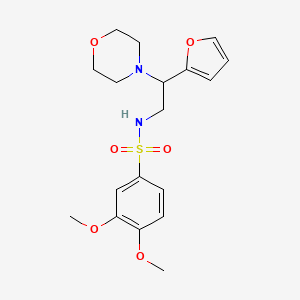 N-(2-(furan-2-yl)-2-morpholinoethyl)-3,4-dimethoxybenzenesulfonamide