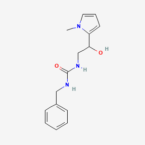 molecular formula C15H19N3O2 B2478576 1-苄基-3-(2-羟基-2-(1-甲基-1H-吡咯-2-基)乙基)脲 CAS No. 1396801-38-9