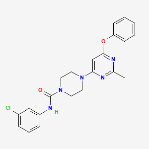 N-(3-chlorophenyl)-4-(2-methyl-6-phenoxypyrimidin-4-yl)piperazine-1-carboxamide