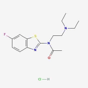 N-(2-(diethylamino)ethyl)-N-(6-fluorobenzo[d]thiazol-2-yl)acetamide hydrochloride