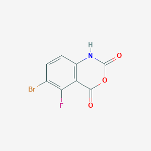 molecular formula C8H3BrFNO3 B2478591 5-溴-6-氟异靛红酸酐 CAS No. 1935441-96-5