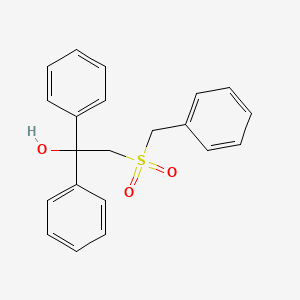 molecular formula C21H20O3S B2478592 2-(Benzylsulfonyl)-1,1-diphenyl-1-ethanol CAS No. 251307-46-7