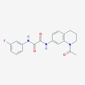 N-(1-acetyl-1,2,3,4-tetrahydroquinolin-7-yl)-N'-(3-fluorophenyl)ethanediamide