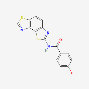 4-methoxy-N-(7-methyl-[1,3]thiazolo[5,4-e][1,3]benzothiazol-2-yl)benzamide