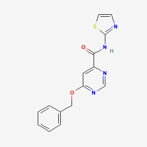 6-(benzyloxy)-N-(thiazol-2-yl)pyrimidine-4-carboxamide