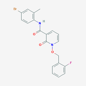 molecular formula C20H16BrFN2O3 B2478620 N-(4-溴-2-甲苯基)-1-((2-氟苄基)氧基)-2-氧代-1,2-二氢吡啶-3-甲酰胺 CAS No. 868679-11-2