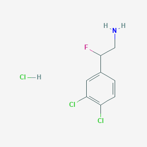 2-(3,4-Dichlorophenyl)-2-fluoroethan-1-amine hydrochloride