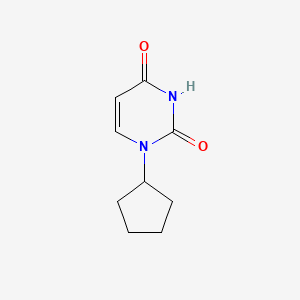 2,4(1H,3H)-Pyrimidinedione, 1-cyclopentyl-