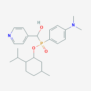 2-Isopropyl-5-methylcyclohexyl (4-(dimethylamino)phenyl)(hydroxy(pyridin-4-yl)methyl)phosphinate