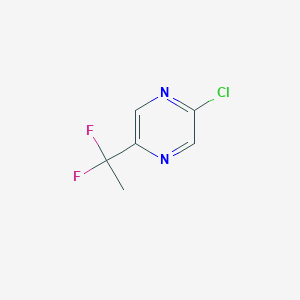 molecular formula C6H5ClF2N2 B2478639 2-Chloro-5-(1,1-difluoro-ethyl)-pyrazine CAS No. 1965305-20-7